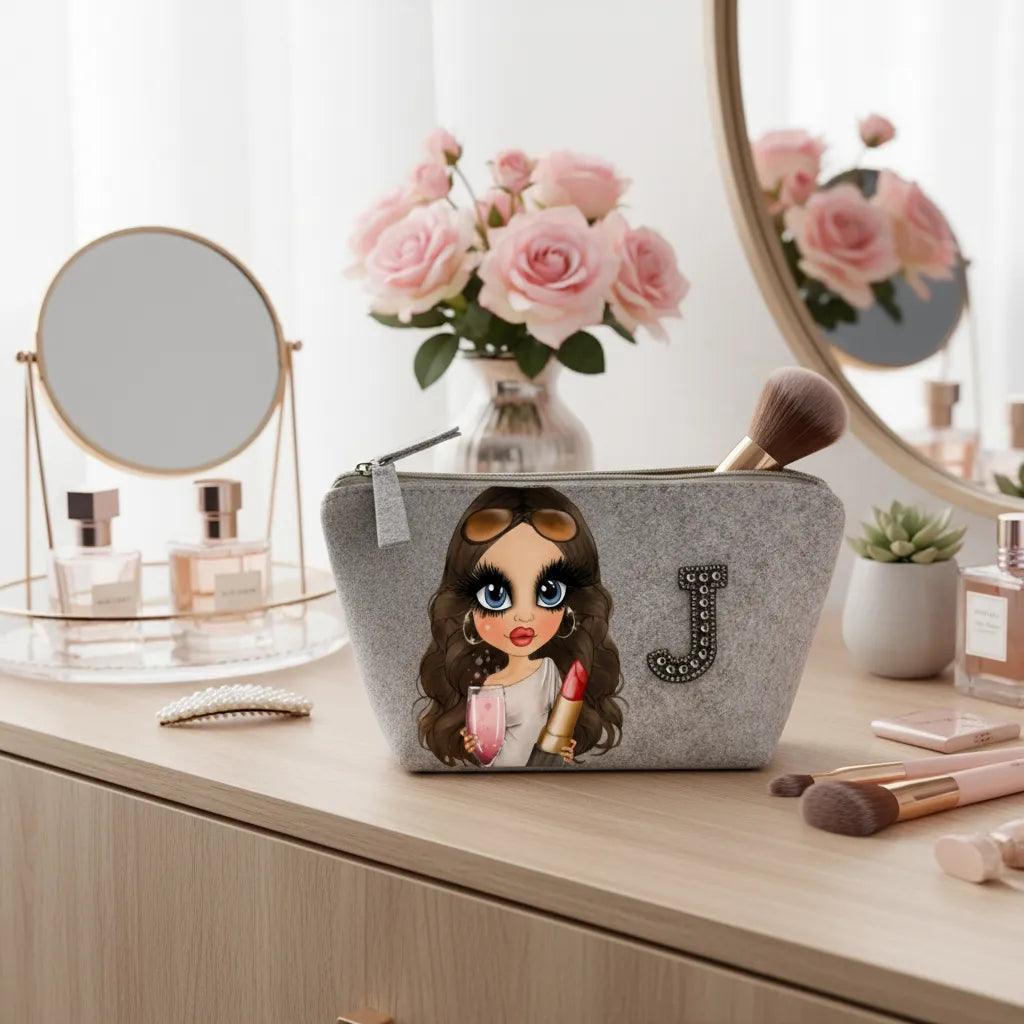 Small Felt Personalised Pouch