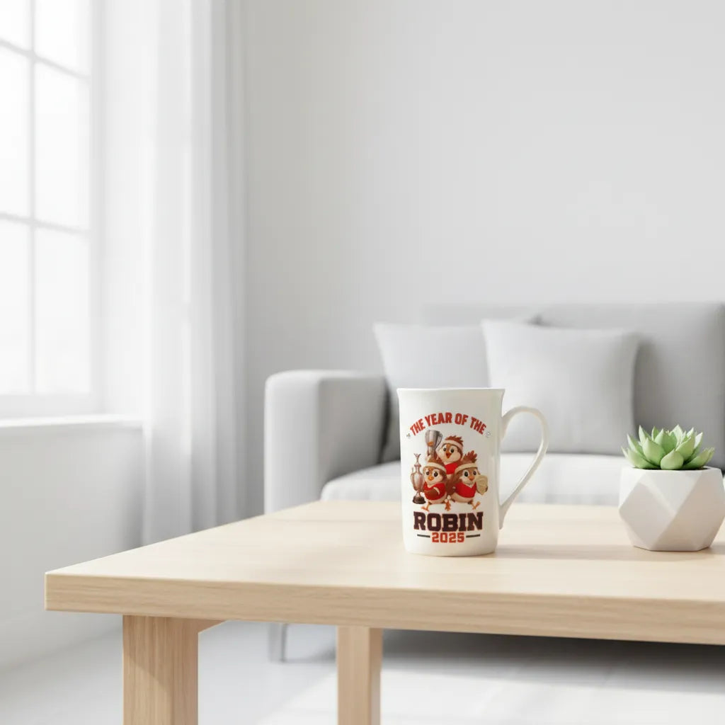 Bone China Robin Mug