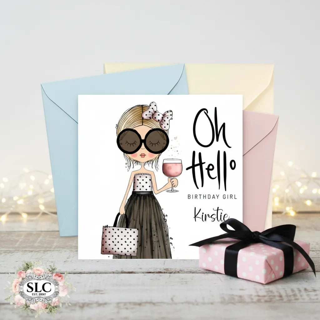 Oh Hello ! Personalised Birthday Card