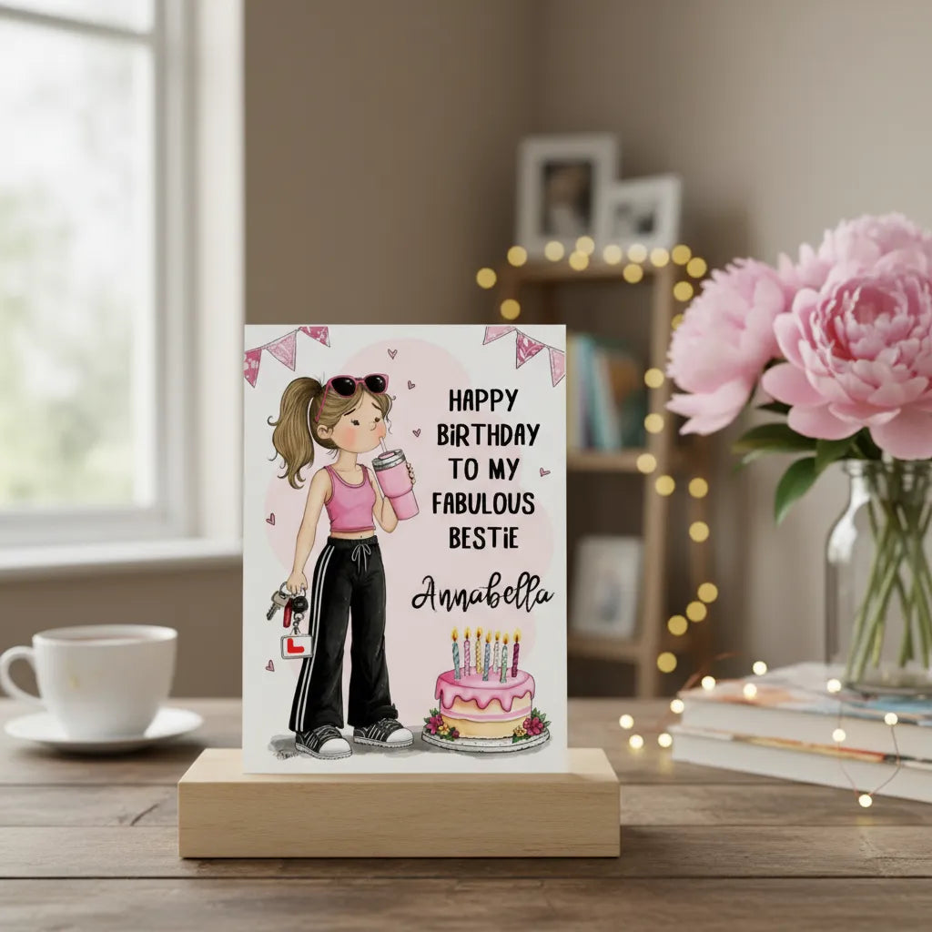 Personalised Learner Driver Birthday Card