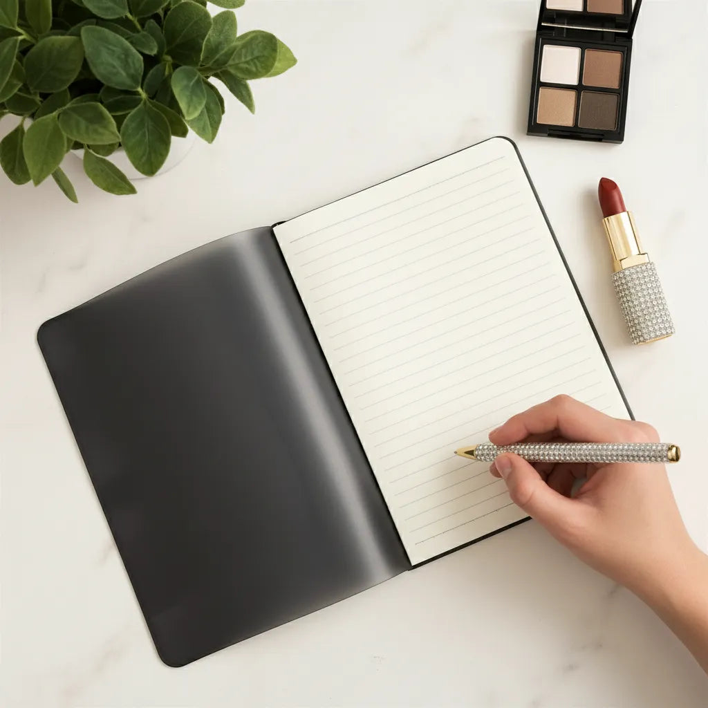 Personalised Luxe Faux Leather Notebook