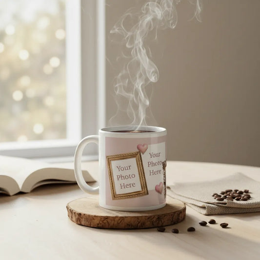 Personalised Pink Photo Mug