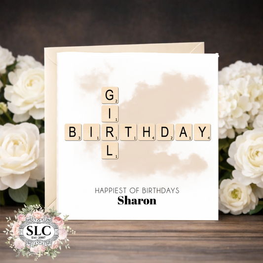 Fun Scrabble Card Neutral