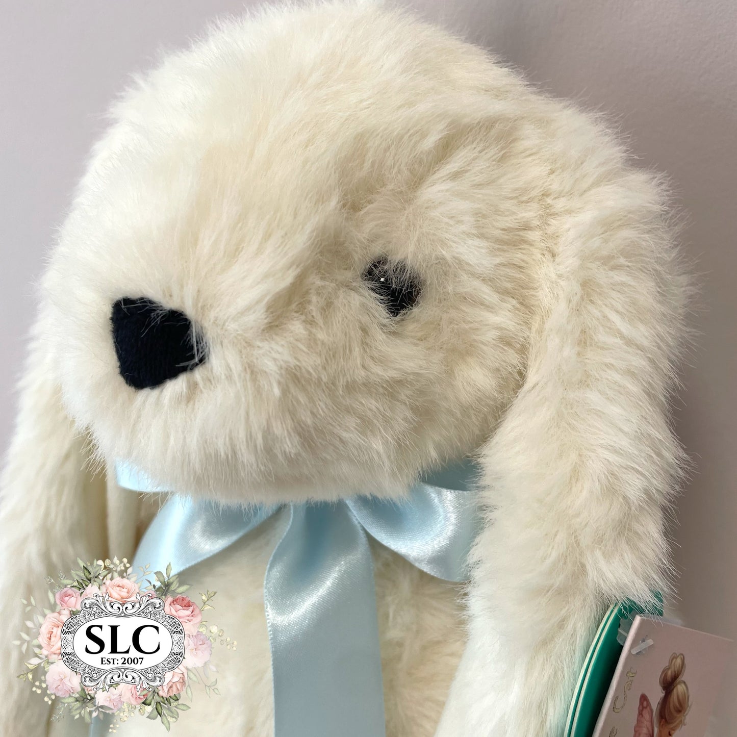 Personalised Soft Bunny Toy | Baby Gift from Birth | Beige or White