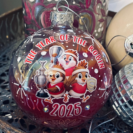 Glass Keepsake Bauble|Robin Design