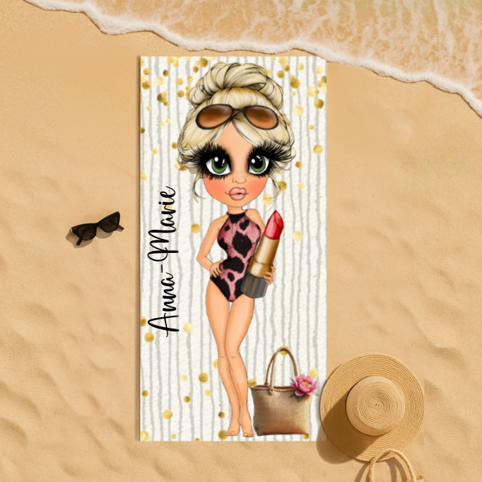 Personalised Medium Beach Towel 70X140CM