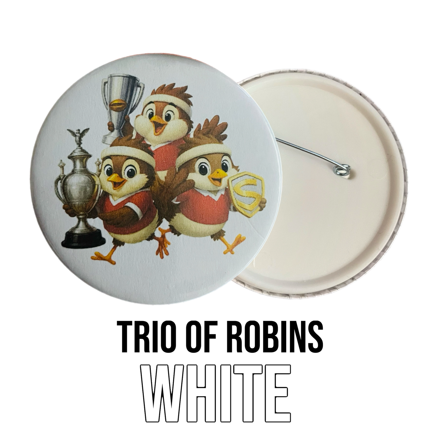 Rugby Robin Pin Badge