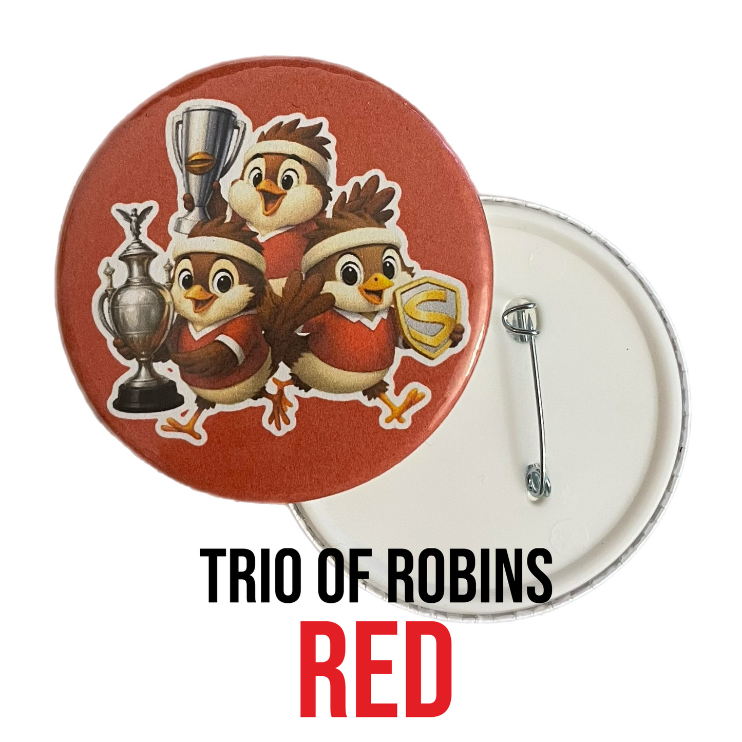Rugby Robin Pin Badge