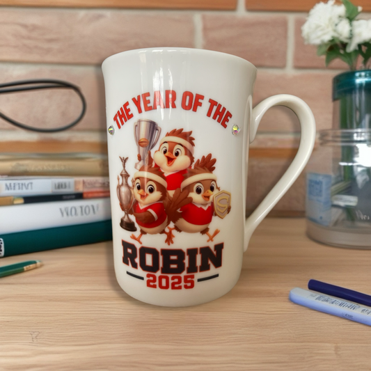 Bone China Robin Mug