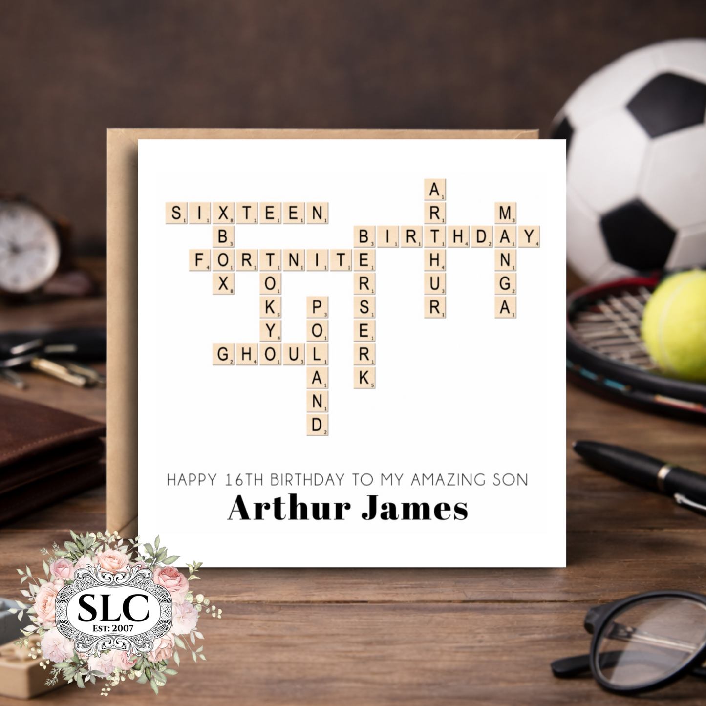 Fun Scrabble Card Neutral