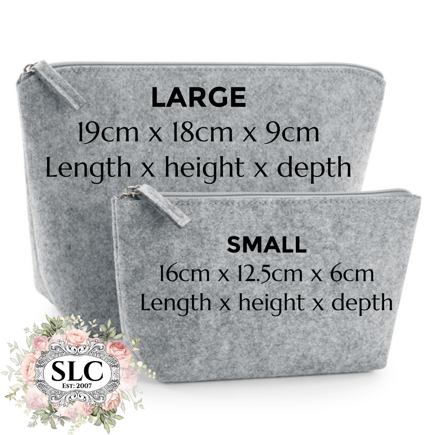 Large Felt Personalised Pouch