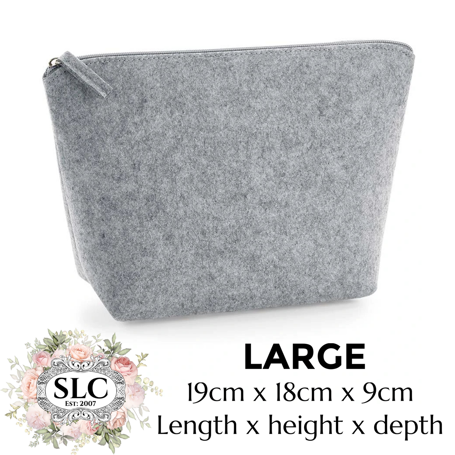 Large Felt Personalised Pouch