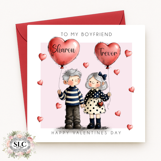 Cute Personalised Valentines Card