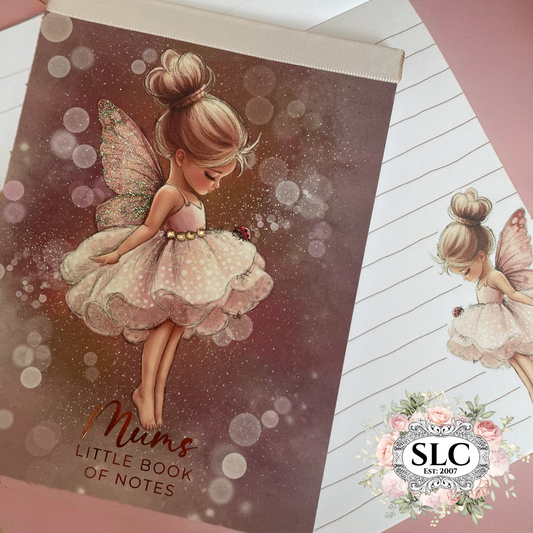 A6 Mums Notes - Hand Finished Notebook - Blonde Fairy Design