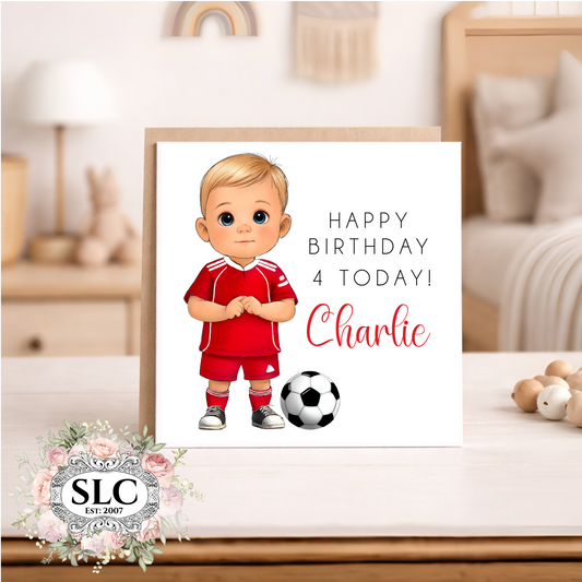 Little Sporty Greetings Card Boy & Girl Options