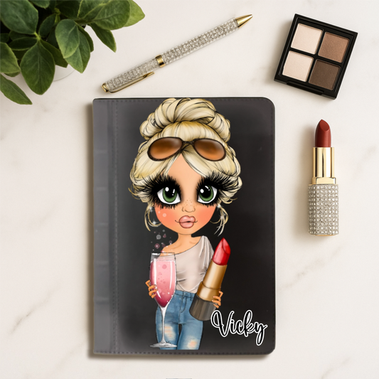 Personalised Luxe Faux Leather Notebook