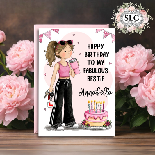 Personalised Learner Driver Birthday Card