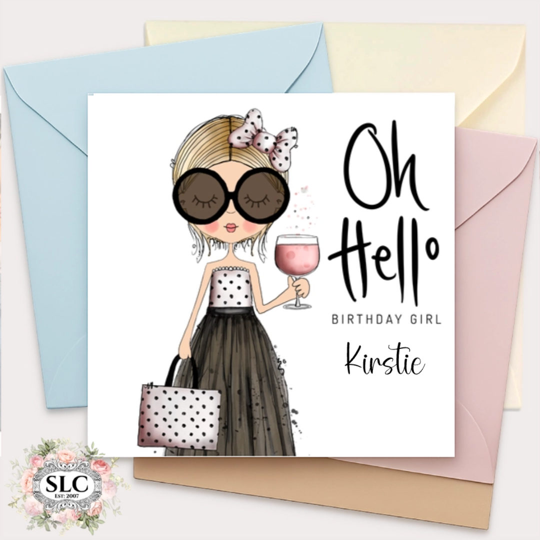 Oh Hello ! Personalised Birthday Card