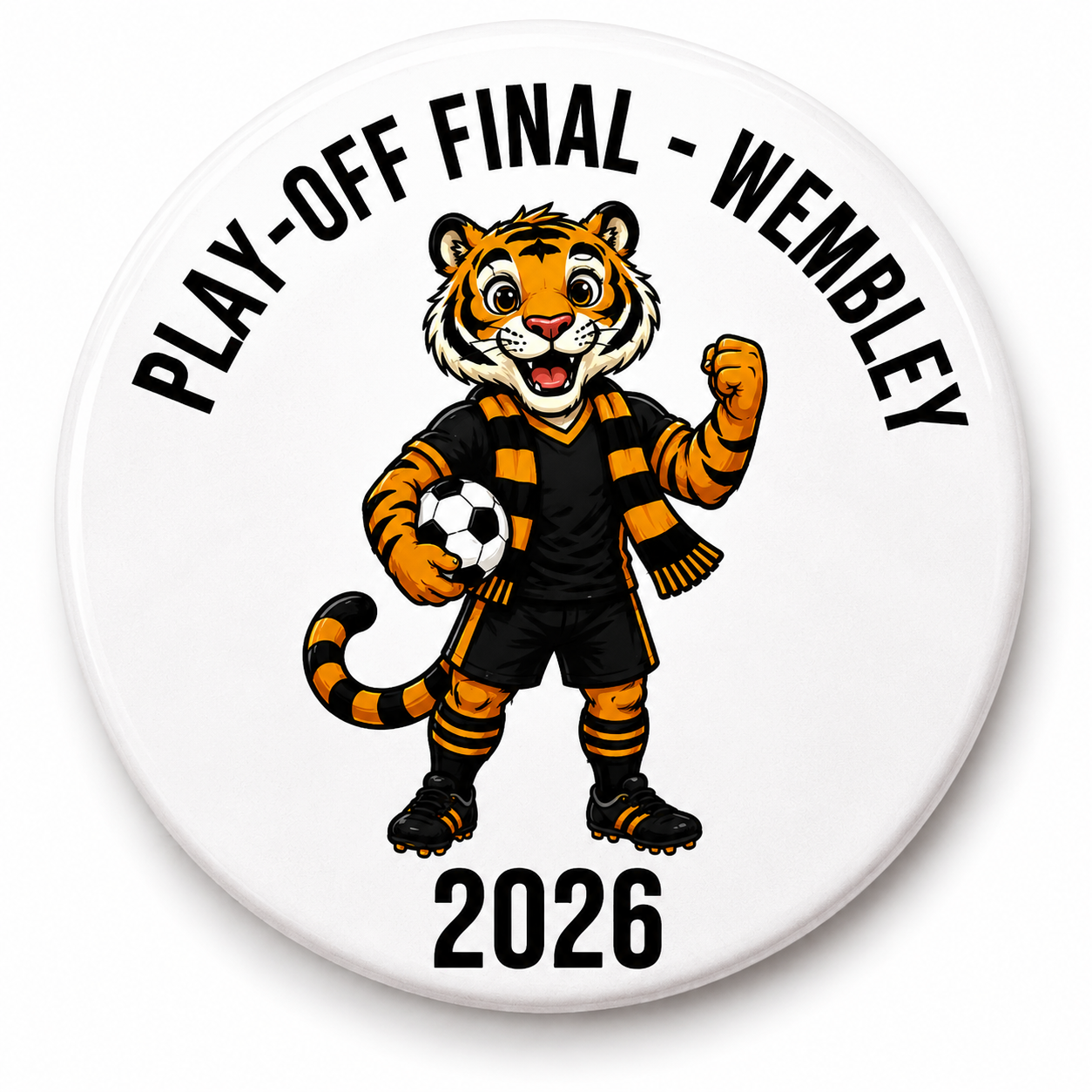 Black & Amber Supporter Pin Badge